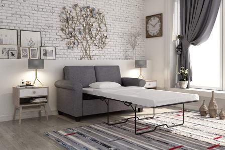 DHP Premium Sofa Bed, Pull Out Couch, Sleeper Sofa with Pull Out Bed