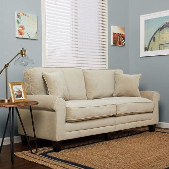 Serta RTA Copenhagen Collection 78″ Sofa in Marzipan